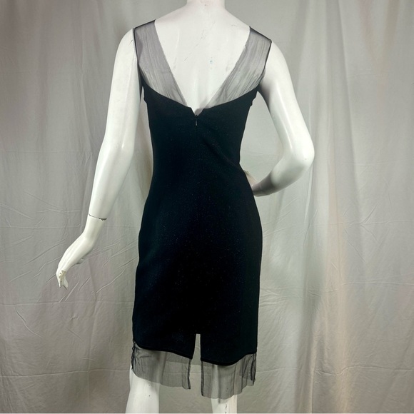 Tracy Reese Couture-Inspired Black Lurex Rose Dress Size 2 NWT Original $300 - Picture 8 of 13
